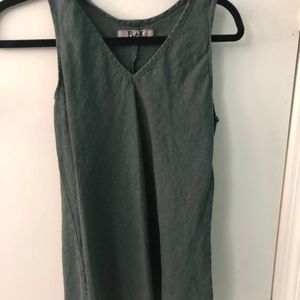 Flax sleeveless tank top
